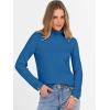 imageANRABESS Womens Turtleneck Sweaters 2025 Fall Long Sleeve Lightweight Ribbed Knit Fitted Pullover Sweater Tops Winter OutfitsBlue