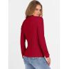imageANRABESS Womens Turtleneck Sweaters 2025 Fall Long Sleeve Lightweight Ribbed Knit Fitted Pullover Sweater Tops Winter OutfitsRed