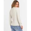 imageANRABESS Womens Turtleneck Sweaters 2025 Fall Long Sleeve Lightweight Ribbed Knit Fitted Pullover Sweater Tops Winter OutfitsWhite