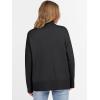 imageANRABESS Womens Turtleneck Sweaters Long Sleeve Oversized Chunky Knit High Low Hem Pullover Sweater Top 2025 Fall OutfitsBlack