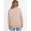 imageANRABESS Womens Turtleneck Sweaters Long Sleeve Oversized Chunky Knit High Low Hem Pullover Sweater Top 2025 Fall OutfitsBright Tan