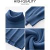 imageANRABESS Womens Turtleneck Sweaters Long Sleeve Oversized Chunky Knit High Low Hem Pullover Sweater Top 2025 Fall OutfitsDusty Blue