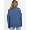 imageANRABESS Womens Turtleneck Sweaters Long Sleeve Oversized Chunky Knit High Low Hem Pullover Sweater Top 2025 Fall OutfitsDusty Blue