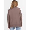 imageANRABESS Womens Turtleneck Sweaters Long Sleeve Oversized Chunky Knit High Low Hem Pullover Sweater Top 2025 Fall OutfitsNutmeg