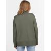 imageANRABESS Womens Turtleneck Sweaters Long Sleeve Oversized Chunky Knit High Low Hem Pullover Sweater Top 2025 Fall OutfitsOlive Green