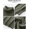 imageANRABESS Womens Turtleneck Sweaters Long Sleeve Oversized Chunky Knit High Low Hem Pullover Sweater Top 2025 Fall OutfitsOlive Green