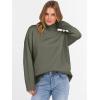 imageANRABESS Womens Turtleneck Sweaters Long Sleeve Oversized Chunky Knit High Low Hem Pullover Sweater Top 2025 Fall OutfitsOlive Green