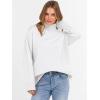 imageANRABESS Womens Turtleneck Sweaters Long Sleeve Oversized Chunky Knit High Low Hem Pullover Sweater Top 2025 Fall OutfitsWhite