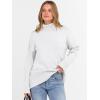 imageANRABESS Womens Turtleneck Sweaters Long Sleeve Oversized Chunky Knit High Low Hem Pullover Sweater Top 2025 Fall OutfitsWhite