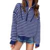 Striped Navy Purple