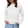 imageANRABESS Womens 2025 Fall Crewneck Long Sleeve Sweaters TopWhite