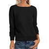imageANRABESS Womens Long Sleeve Boat Neck Casual Soft Lightweight Basic Pullover Sweater Top 2025 Fall Shirt Work Travel OutfitsBlack
