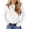 imageANRABESS Womens Long Sleeve Slim Fit Crewneck Lightweight Sweaters 2025 Fall Winter Basic Fitted Rib Knit Pullover TopsWhite