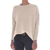 imageANRABESS Womens Oversized Batwing Long Sleeve Ribbed Knit Sweaters 2025 Fall OutfitsAlmond