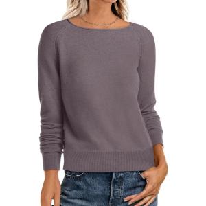 imageANRABESS Womens Long Sleeve Boat Neck Casual Soft Lightweight Basic Pullover Sweater Top 2025 Fall Shirt Work Travel OutfitsNutmeg