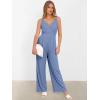 imageANRABESS Jumpsuits for Women 2025 Summer Dressy Spaghetti Strap Ribbed V Neck Wide Leg Overalls Flowy Romper Jumpers OutfitsDusty Blue