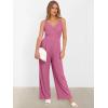imageANRABESS Jumpsuits for Women 2025 Summer Dressy Spaghetti Strap Ribbed V Neck Wide Leg Overalls Flowy Romper Jumpers OutfitsDusty Pink