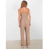 imageANRABESS Jumpsuits for Women 2025 Summer Dressy Spaghetti Strap Ribbed V Neck Wide Leg Overalls Flowy Romper Jumpers OutfitsLight Brown