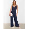imageANRABESS Jumpsuits for Women 2025 Summer Dressy Spaghetti Strap Ribbed V Neck Wide Leg Overalls Flowy Romper Jumpers OutfitsNavy Blue