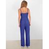 imageANRABESS Jumpsuits for Women 2025 Summer Dressy Spaghetti Strap Ribbed V Neck Wide Leg Overalls Flowy Romper Jumpers OutfitsRoyal Blue
