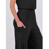 imageANRABESS Jumpsuits for Women Short Sleeve Wide Leg Casual Summer One Piece Jumper Rompers 2025 Beach Vacation Travel OutfitsBlack