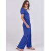 imageANRABESS Jumpsuits for Women Short Sleeve Wide Leg Casual Summer One Piece Jumper Rompers 2025 Beach Vacation Travel OutfitsBlue