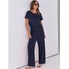 imageANRABESS Jumpsuits for Women Short Sleeve Wide Leg Casual Summer One Piece Jumper Rompers 2025 Beach Vacation Travel OutfitsNavy Blue