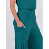 imageANRABESS Jumpsuits for Women Short Sleeve Wide Leg Casual Summer One Piece Jumper Rompers 2025 Beach Vacation Travel OutfitsTeal