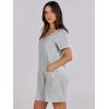 imageANRABESS Rompers for Women Summer Casual Short Sleeve Jumpsuits V Neck Loose Fit One Piece Outfits with Pockets 2025 ClothesGrey