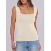 imageANRABESS Tank Tops for Women 2025 Summer Square Neck Rib Knit Sleeveless Basic Slim Fit Shirts Casual Top Trendy OutfitsBeige