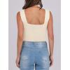 imageANRABESS Tank Tops for Women 2025 Summer Square Neck Rib Knit Sleeveless Basic Slim Fit Shirts Casual Top Trendy OutfitsBeige