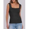imageANRABESS Tank Tops for Women 2025 Summer Square Neck Rib Knit Sleeveless Basic Slim Fit Shirts Casual Top Trendy OutfitsBlack
