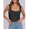 imageANRABESS Tank Tops for Women 2025 Summer Square Neck Rib Knit Sleeveless Basic Slim Fit Shirts Casual Top Trendy OutfitsBlack