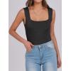 imageANRABESS Tank Tops for Women 2025 Summer Square Neck Rib Knit Sleeveless Basic Slim Fit Shirts Casual Top Trendy OutfitsBlack