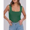 imageANRABESS Tank Tops for Women 2025 Summer Square Neck Rib Knit Sleeveless Basic Slim Fit Shirts Casual Top Trendy OutfitsGreen