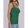 imageANRABESS Tank Tops for Women 2025 Summer Square Neck Rib Knit Sleeveless Basic Slim Fit Shirts Casual Top Trendy OutfitsGreen