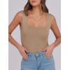 imageANRABESS Tank Tops for Women 2025 Summer Square Neck Rib Knit Sleeveless Basic Slim Fit Shirts Casual Top Trendy OutfitsKhaki