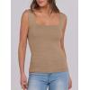 imageANRABESS Tank Tops for Women 2025 Summer Square Neck Rib Knit Sleeveless Basic Slim Fit Shirts Casual Top Trendy OutfitsKhaki