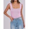 imageANRABESS Tank Tops for Women 2025 Summer Square Neck Rib Knit Sleeveless Basic Slim Fit Shirts Casual Top Trendy OutfitsLight Pink