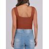 imageANRABESS Tank Tops for Women 2025 Summer Square Neck Rib Knit Sleeveless Basic Slim Fit Shirts Casual Top Trendy OutfitsRust