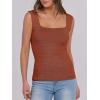 imageANRABESS Tank Tops for Women 2025 Summer Square Neck Rib Knit Sleeveless Basic Slim Fit Shirts Casual Top Trendy OutfitsRust