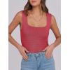 imageANRABESS Tank Tops for Women 2025 Summer Square Neck Rib Knit Sleeveless Basic Slim Fit Shirts Casual Top Trendy OutfitsWatermelon Red