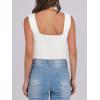 imageANRABESS Tank Tops for Women 2025 Summer Square Neck Rib Knit Sleeveless Basic Slim Fit Shirts Casual Top Trendy OutfitsWhite