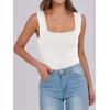 imageANRABESS Tank Tops for Women 2025 Summer Square Neck Rib Knit Sleeveless Basic Slim Fit Shirts Casual Top Trendy OutfitsWhite