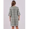 imageANRABESS Women Mini Dress Summer V Neck Ruffle Short Sleeve Shift Casual Tunic Dresses 2025 Loose Beach Vacation OutfitsPrint Floral Black