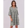 imageANRABESS Women Mini Dress Summer V Neck Ruffle Short Sleeve Shift Casual Tunic Dresses 2025 Loose Beach Vacation OutfitsPrint Floral Black