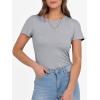 imageANRABESS Women Short Sleeve Crewneck Ribbed Knit Slim Fitted Shirts Summer Tops Basic Tee Casual 2025 Fall Outfits ClothesGrey