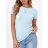 imageANRABESS Women Short Sleeve Crewneck Ribbed Knit Slim Fitted Shirts Summer Tops Basic Tee Casual 2025 Fall Outfits ClothesSky
