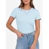 imageANRABESS Women Short Sleeve Crewneck Ribbed Knit Slim Fitted Shirts Summer Tops Basic Tee Casual 2025 Fall Outfits ClothesSky