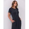 imageANRABESS Women Summer Maxi Dress 2025 Casual Short Sleeve Button Fit ampamp Flare ALine Flowy Spring Long Dresses with PocketsDark Navy Blue